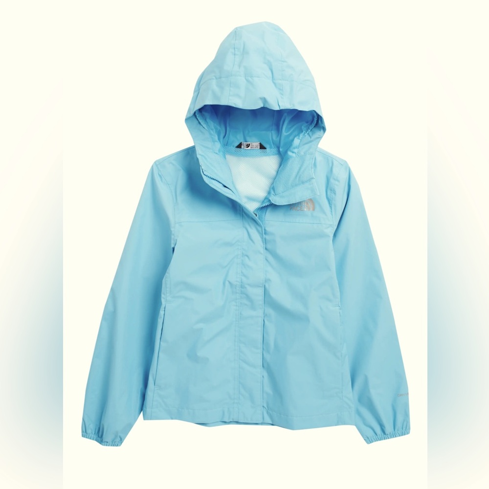North Face Girls Resolve Reflect Jacket, Ethereal Blue